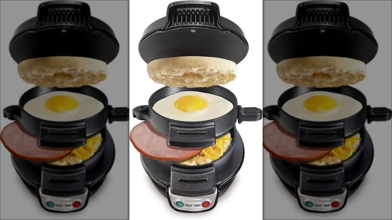 Breakfast sandwich maker working