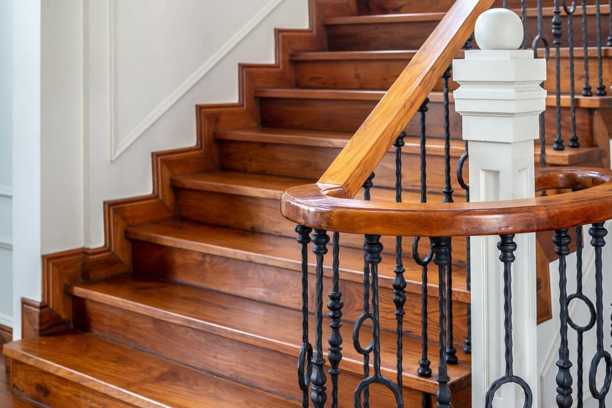 Vintage wooden staircase