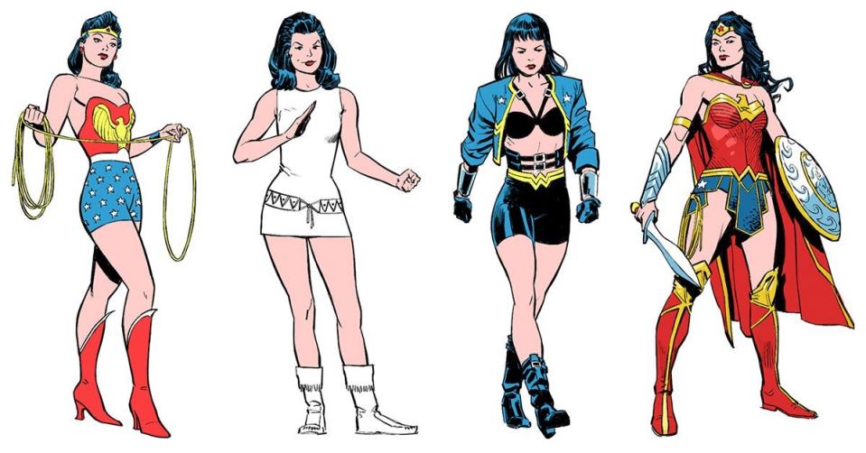 The evolution of Wonder Woman's costumes through the years