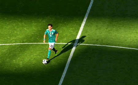 FILE PHOTO: Soccer Football - World Cup - Group F - South Korea vs Germany - Kazan Arena, Kazan, Russia - June 27, 2018 Germany's Mesut Ozil in action. REUTERS/Dylan Martinez/File Photo