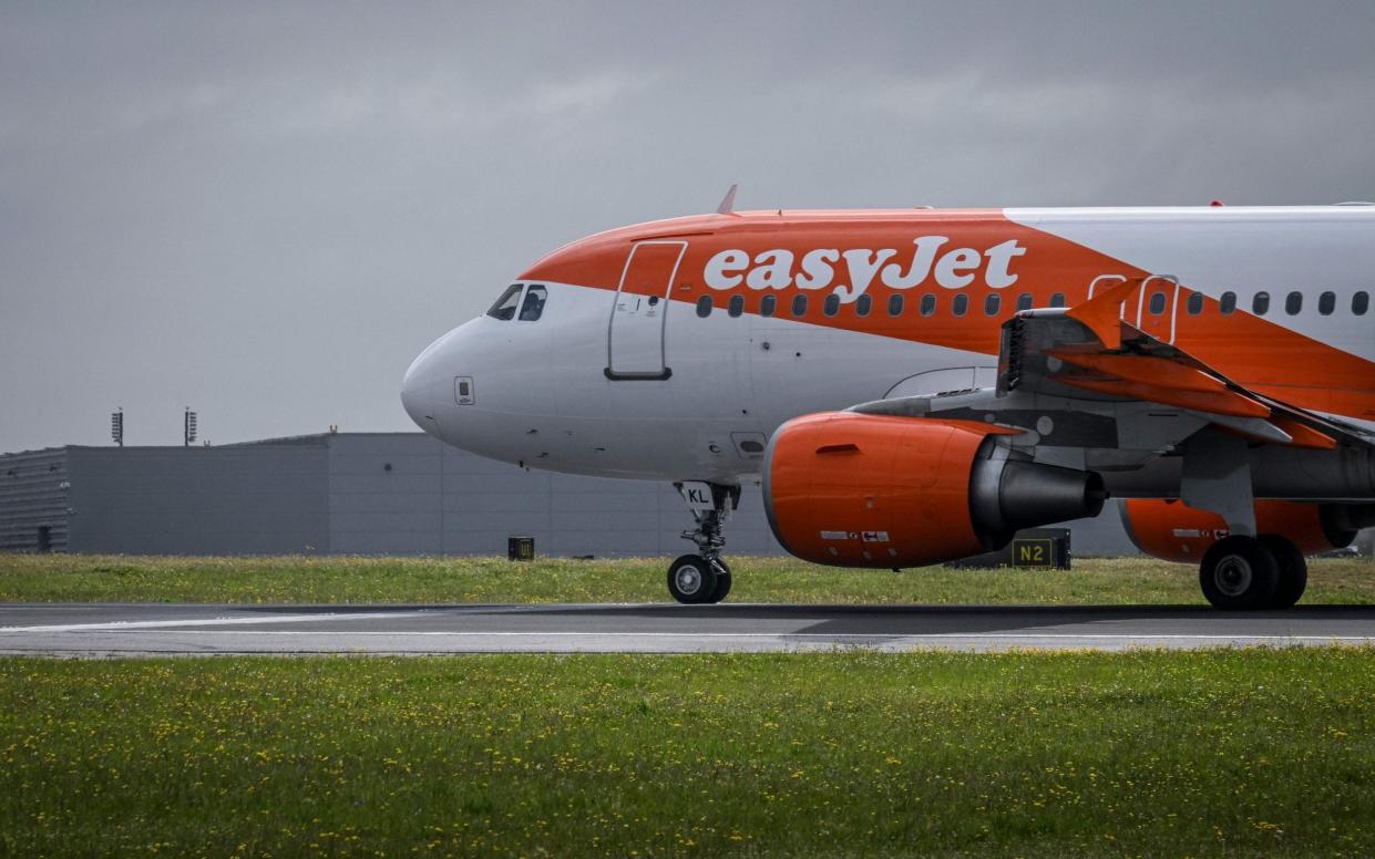 An easyJet airline aircraft