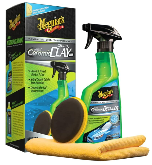 Kit híbrido de cerámica Quik Clay de MEGUIAR. / Imagen: Amazon