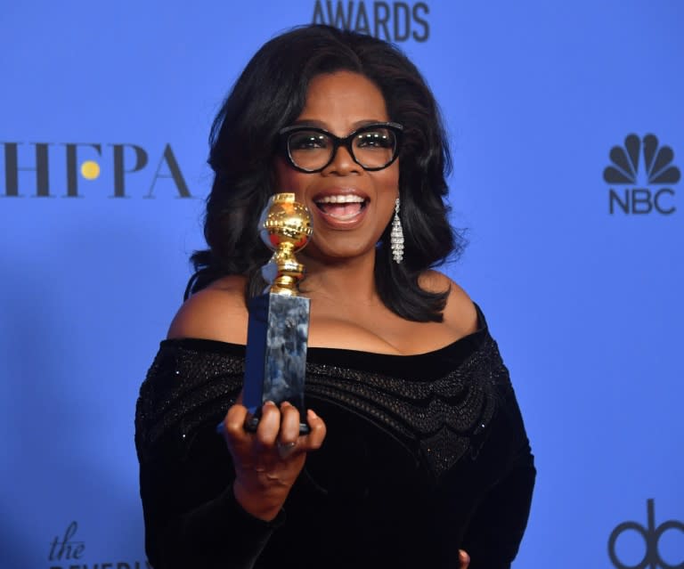 Tras su inspirador discurso, Oprah ha despertado rumores de aspiraciones políticas.