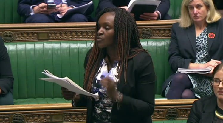 Fiona Onasanya quoted the song in the House of Commons. Copyright: [BBC]