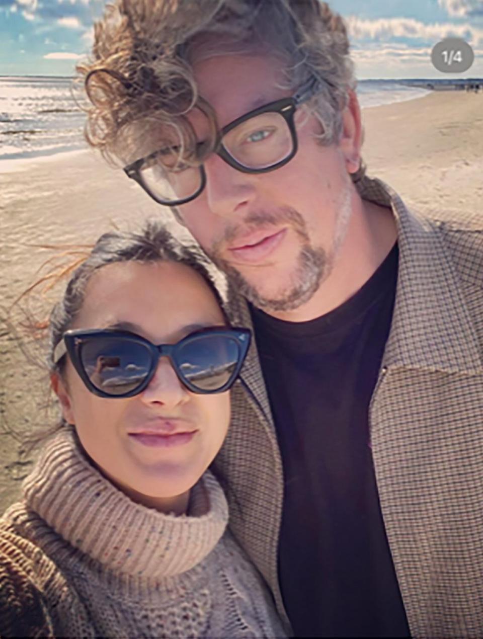 posted on Michelle Branchs instagram, 11/26/21- with husband