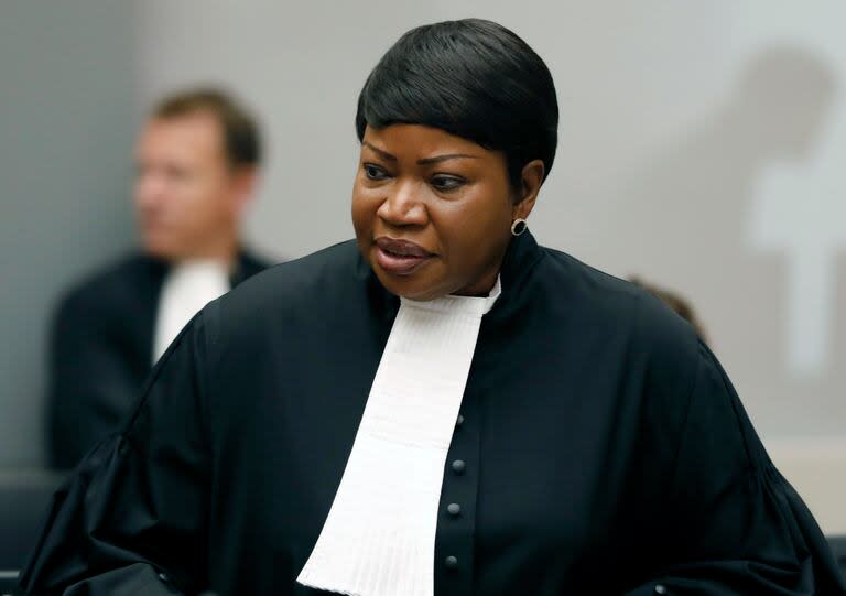 Fotografía de archivo del 28 de agosto de 2018 de la fiscal Fatou Bensouda en la Corte Penal Internacional en La Haya, Holanda. (Bas Czerwinski/Pool file vía AP, Archivo)