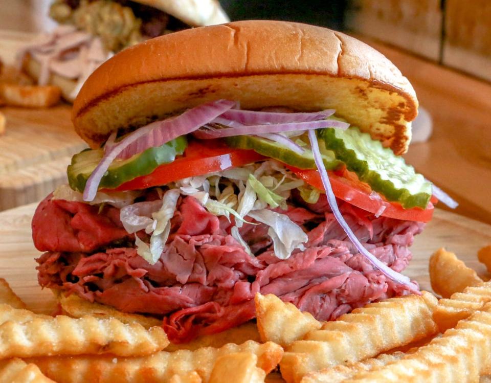 A Roast Beef Sandwich at Miller's Famous Sandwiches in East Providence. The third generation of family owners run the sandwich shop which also has an outpost in Attleboro.