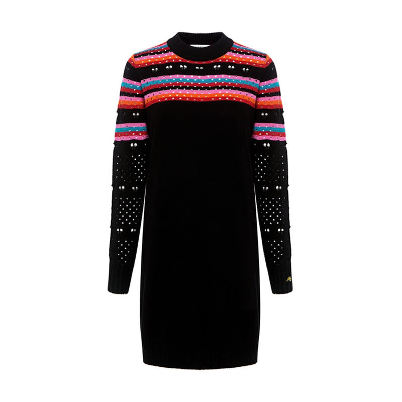 <a rel="nofollow noopener" href="https://www.ifchic.com/bella-freud/2541-rainbow-love-lace-sweater-dress-rainbow.html" target="_blank" data-ylk="slk:Rainbow Love Lace Sweater Dress, Bella Freud, $430;elm:context_link;itc:0;sec:content-canvas" class="link ">Rainbow Love Lace Sweater Dress, Bella Freud, $430</a>