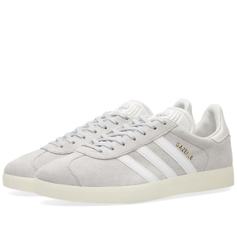 <p>The Brand With The Three Stripes' throwback model of choice, the latest Gazelle du jour comes in subtle pale suede; a strong transitional colour as we edge ever closer to spring.</p><p><em>£74.99, <a rel="nofollow noopener" href="http://www.adidas.co.uk/search?q=gazelle&srule=onsite_search_2" target="_blank" data-ylk="slk:adidas.co.uk;elm:context_link;itc:0;sec:content-canvas" class="link ">adidas.co.uk</a></em></p>