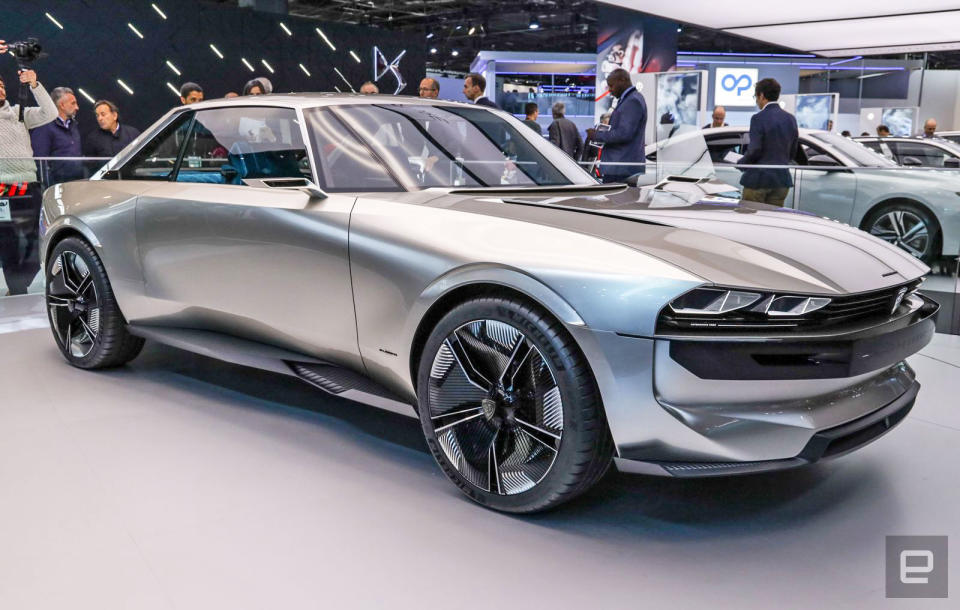 Whatever image you might have of French cars, Peugeot's E-Legend concept EV is