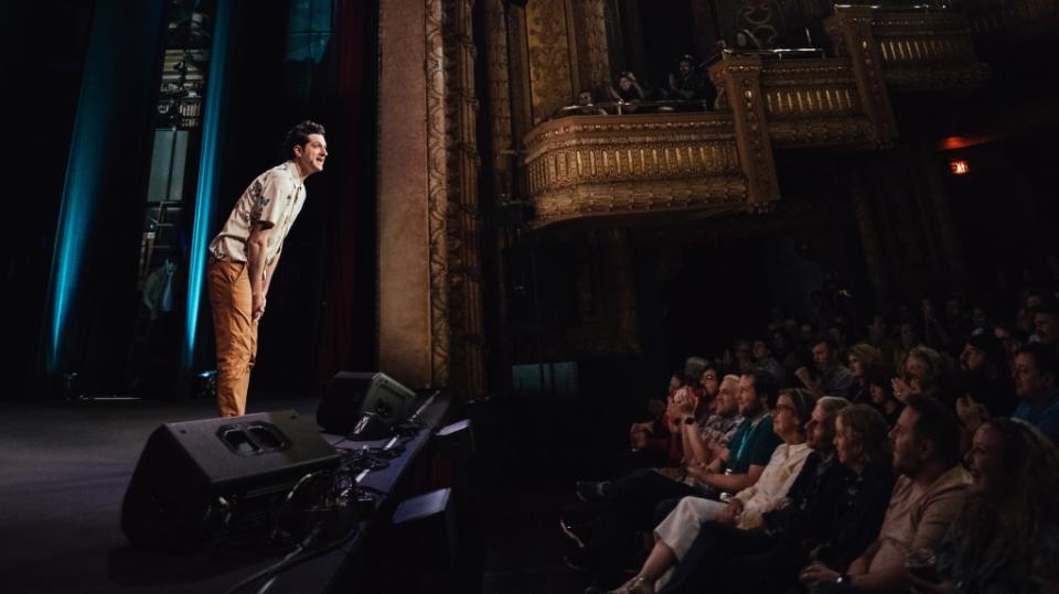 Ben Schwartz in Austin at the Moontower Just for Laughs Festival. Photo by Rachel Parker