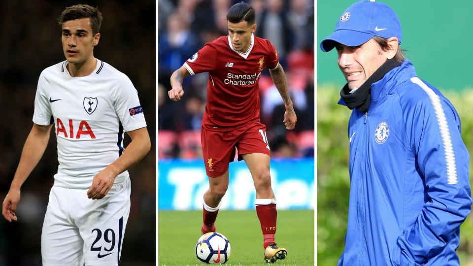 Harry Winks is a Barclona target, Real Madrid now fancy Coutinho while Conte is living on borrowed time