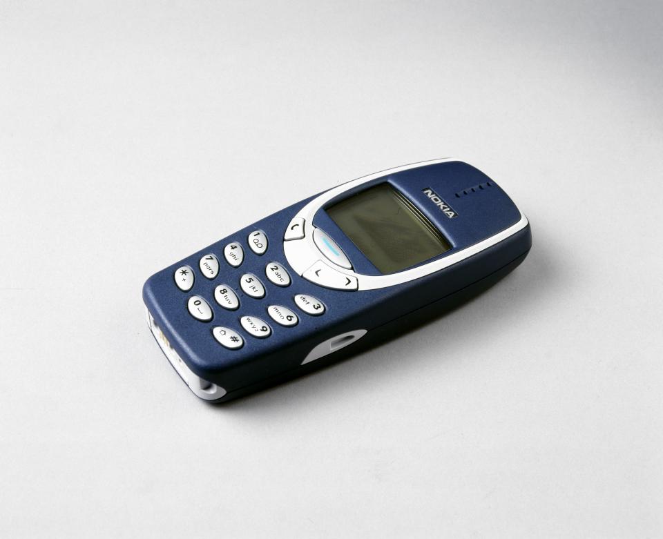 <h1 class="title">Nokia 3310 mobile phone, 2000.</h1><cite class="credit">Photo by Science & Society Picture Library. Image courtesy of Getty Images. </cite>