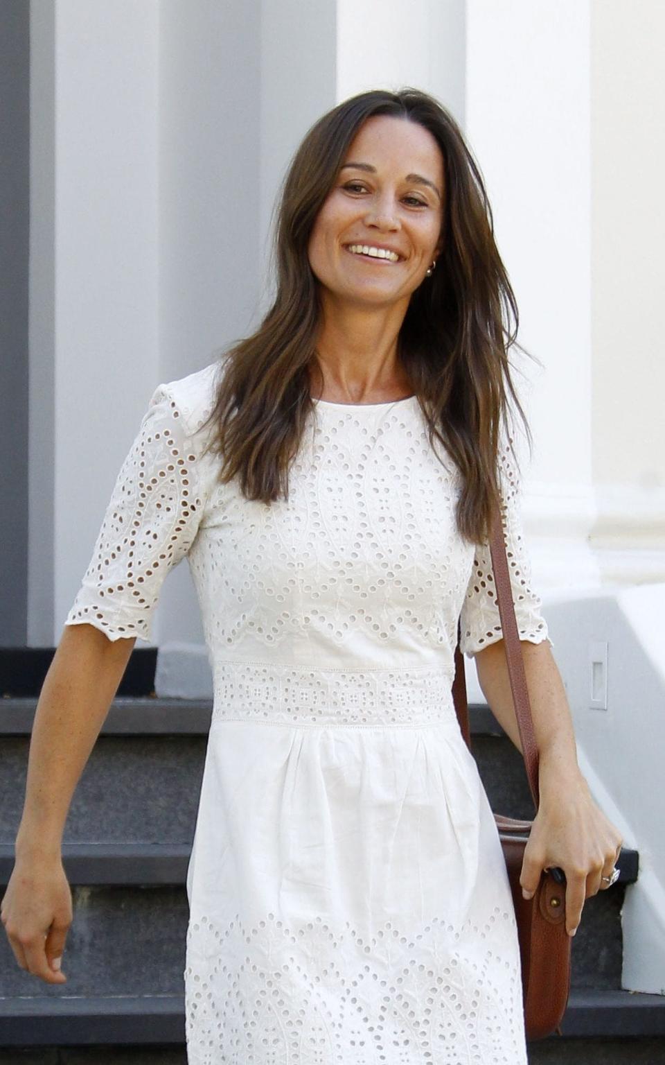 Pippa Middleton leaving her London home in July 2016, the morning her engagement was revealed - FameFlynet.uk.com