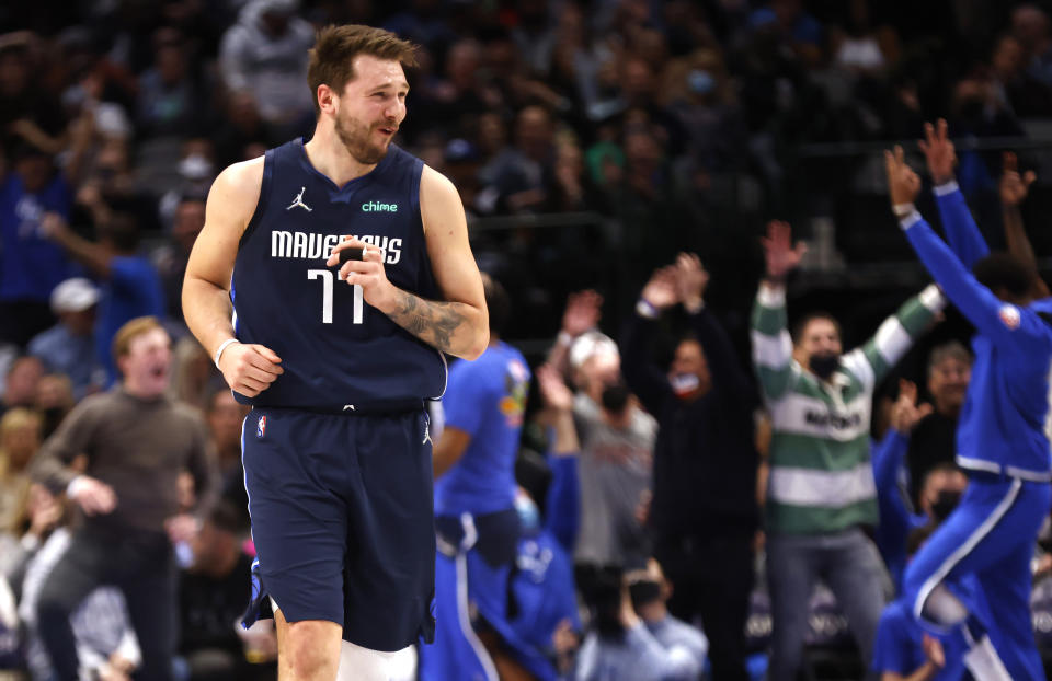 Luka Doncic of the Dallas Mavericks