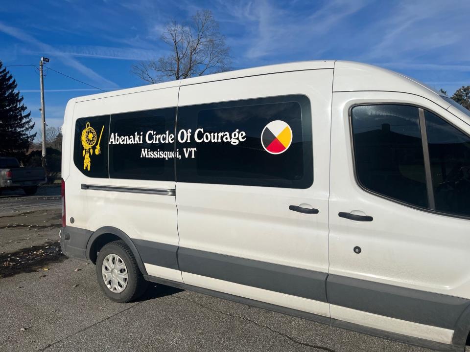 The van Chief Brenda Gagne uses for her Circle of Courage after-school program, as seen on Nov. 15, 2023.