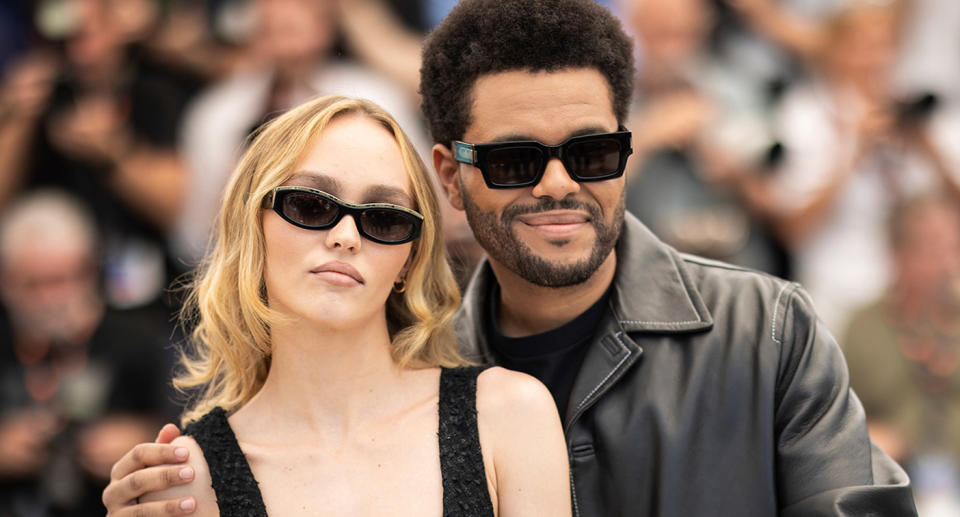 Lily Rose Depp and Abel Tesfaye aka The Weeknd at the Cannes Film Festival