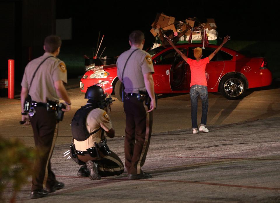 Dramatic images from the 2014 Ferguson protests sparked by the police shooting of Michael Brown