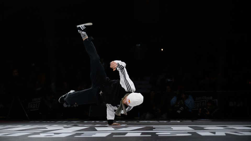 Van Gorp of the Hustle Kidz crew competes at last year's Amsterdam Breaking Championship. - Daphne Plomp/Getty Images