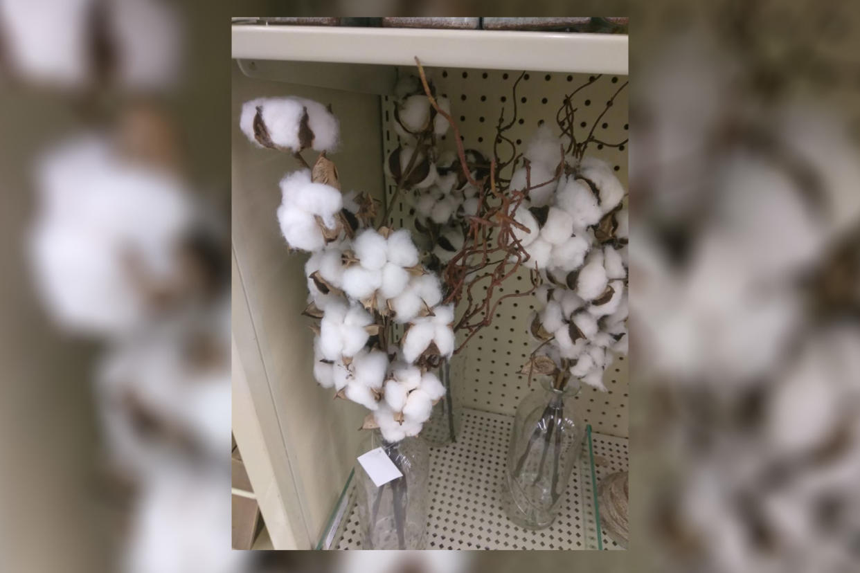 The Hobby Lobby cotton display in question. (Photo: Facebook/Hobby Lobby)