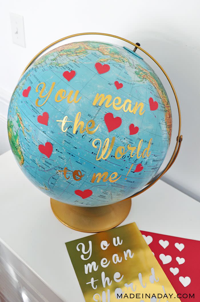 "You Mean the World to Me" Globe