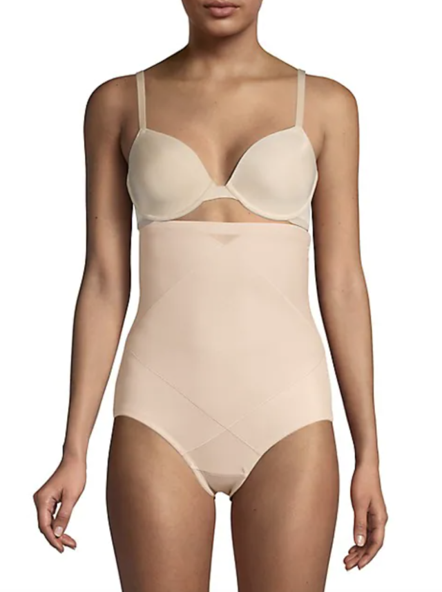 MAIDENFORM Intimates Beige Tummy Control Top Smooth Look Underwear Briefs S