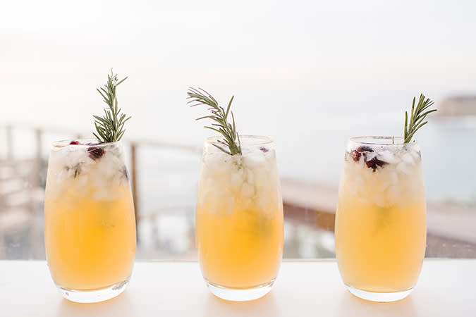 Lauren Conrad's Sparkling Pear Rosemary Cocktail