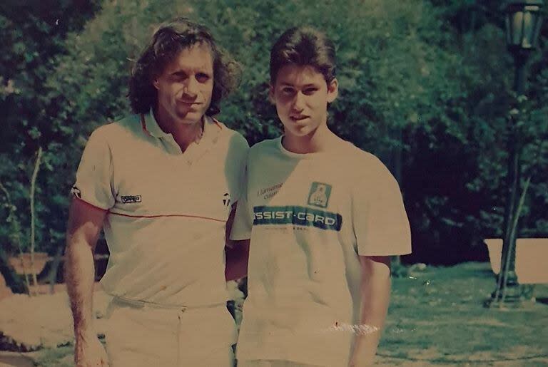 Charpentier junto con Guillermo Vilas, uno de sus referentes