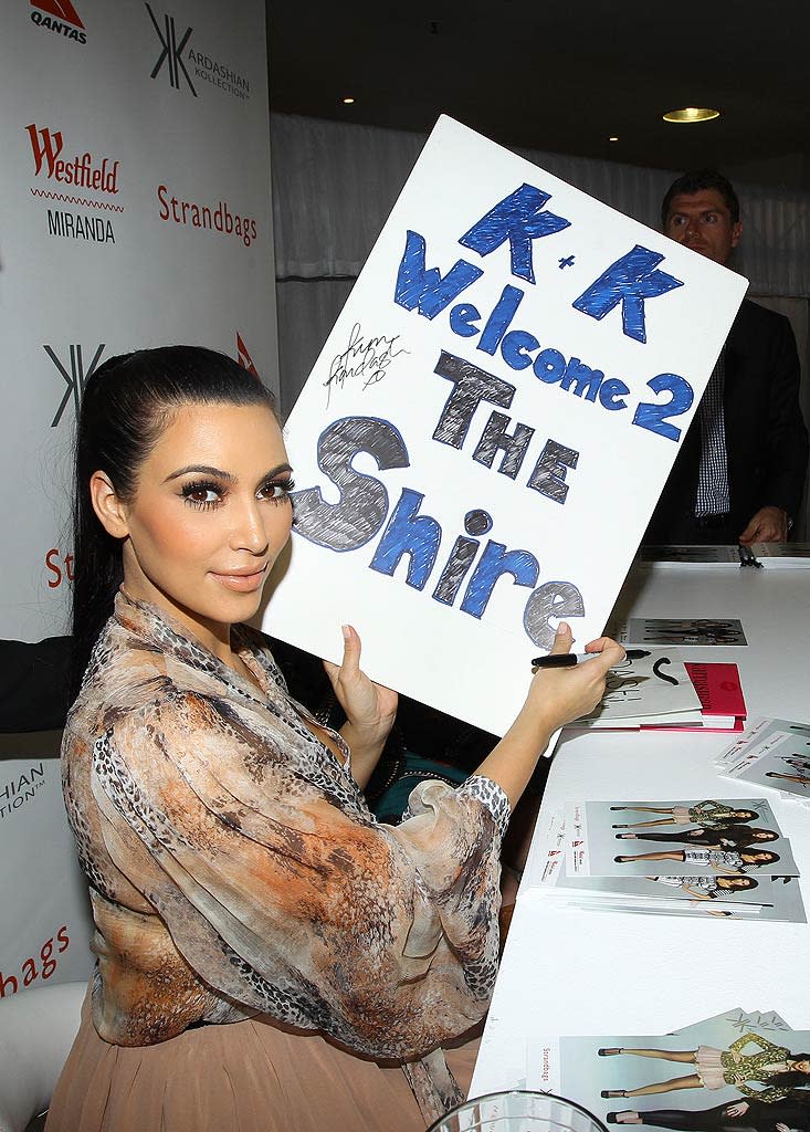 Kim Kardashian Signs Autographs