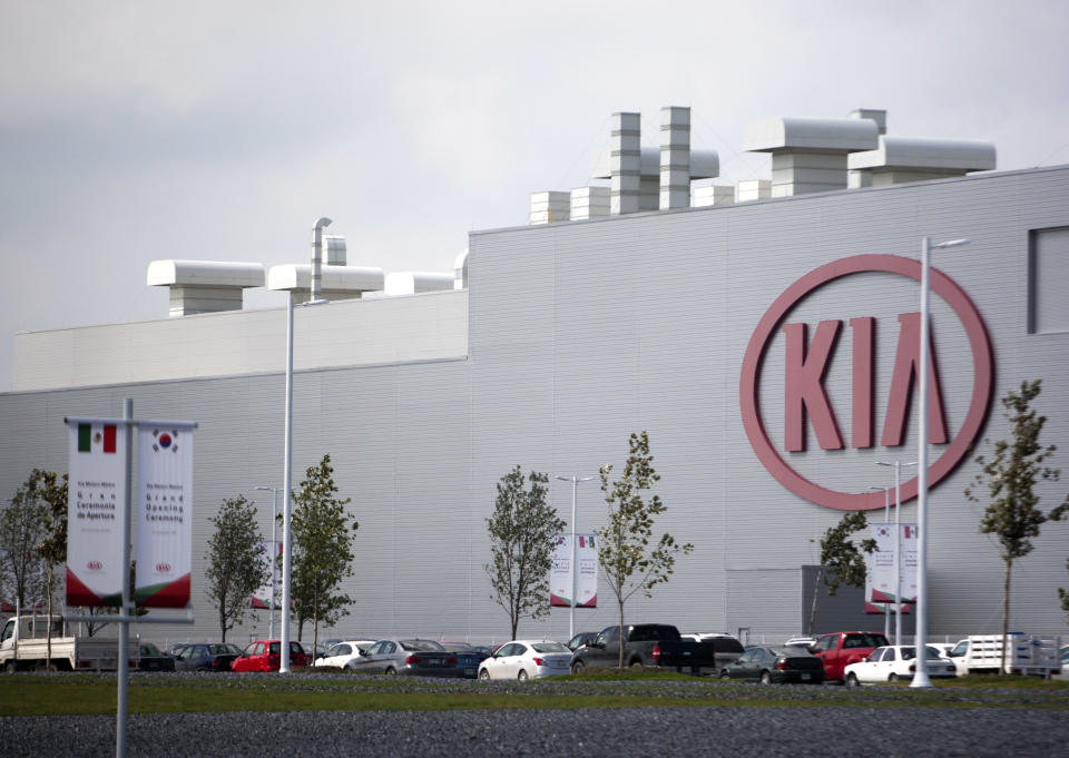 Fábrica de la empresa coreana de automóviles KIA Motors en Pesqueria, Monterrey, Nuevo Leon, Mexico. (Foto: Julio Cesar Aguilar/AFP via Getty Images).