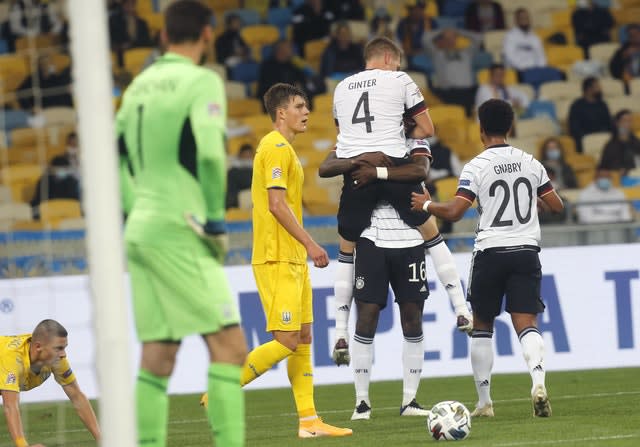 Defender Matthias Ginter scored the opening goal in Kyiv 