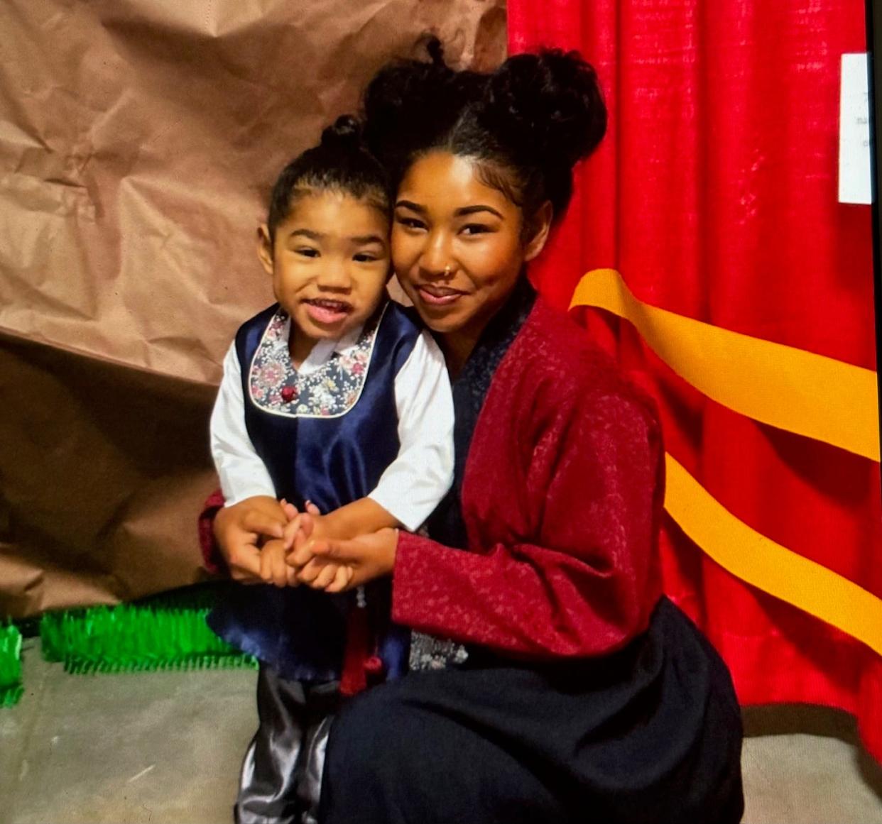 Jamilla Smith with her oldest son, Noah.