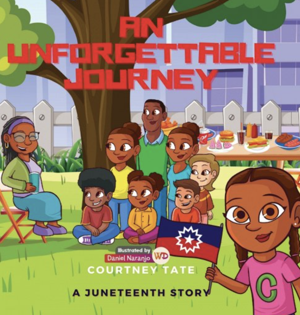 <p><a href="https://go.redirectingat.com?id=74968X1596630&url=https%3A%2F%2Fbookshop.org%2Fp%2Fbooks%2Fan-unforgettable-journey-a-juneteenth-story-courtney-tate%2F18416810&sref=https%3A%2F%2Fwww.womansday.com%2Flife%2Fentertainment%2Fg43659134%2Fbest-juneteenth-books%2F" rel="nofollow noopener" target="_blank" data-ylk="slk:Shop Now;elm:context_link;itc:0;sec:content-canvas" class="link ">Shop Now</a></p><p>'An Unforgettable Journey: A Juneteenth Story'</p><p>$24.99</p><p>bookshop.org</p><span class="copyright">Literary Wonder Publishing</span>