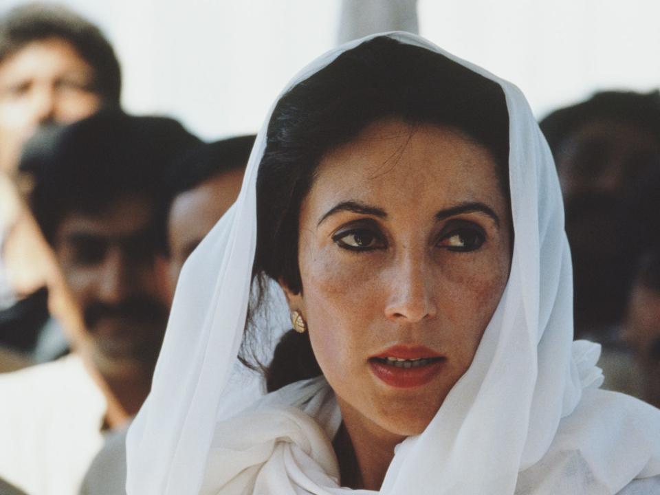 Prime Minister of Pakistan Benazir Bhutto (1953 - 2007), Islamabad, Pakistan, 1993.