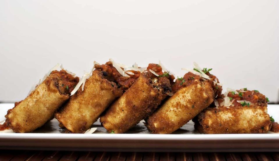 Pass the Sushi<p>Making Lasagna Fritta at home? It is easier than it soundsif you follow this recipe.</p><p><strong>Get the recipe: <a href="https://passthesushi.com/ill-deep-fry-anything-lasagna-fritta/" rel="sponsored" target="_blank" data-ylk="slk:Lasagna Fritta;elm:context_link;itc:0;sec:content-canvas" class="link ">Lasagna Fritta</a></strong></p>