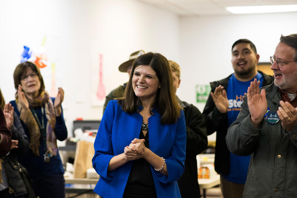 Stevens campaigns in her Michigan district during her 2018 congressional run | Brittany Greeson—The New York Times/Redux
