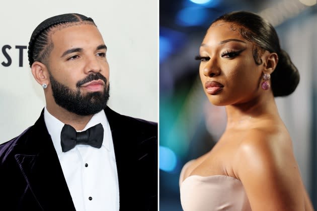 drake-megan-thee-stallion - Credit: Dia Dipasupil/Getty Images; Rich Fury/Getty Images