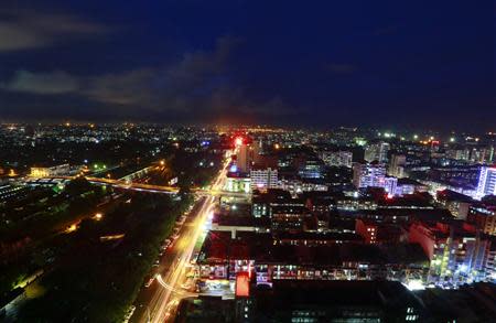 A general view of the city is seen in Yangon, September 6, 2013. REUTERS/Soe Zeya Tun