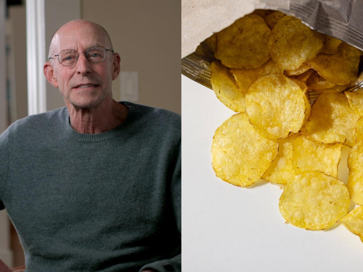 Selbst Michael Pollan fällt es schwer, den gelegentlichen Kartoffelchips zu widerstehen. - Copyright: Photo courtesy of River Road, participant and Magnolia Pictures / mrs/Getty Images