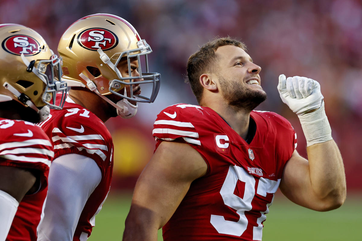 San Francisco 49ers happy to let Nick Bosa's game do the talking