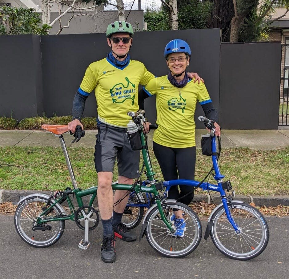 James McKoy and his partner Moira will come from Melbourne, Australia, to ride their first RAGBRAI this year.