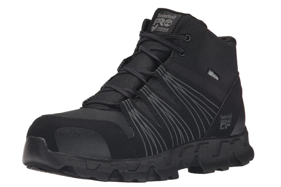 Timberland Pro Powertrain Mid Alloy-Toe Boots, work boots for men