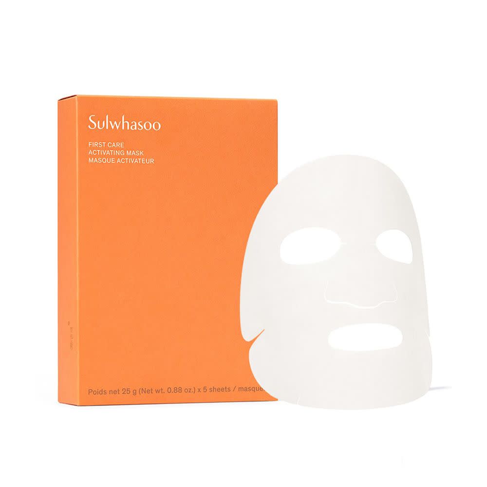 <p><a href="https://go.redirectingat.com?id=74968X1596630&url=https%3A%2F%2Fus.sulwhasoo.com%2Fproducts%2Ffirst-care-activating-serum-vi-mask&sref=https%3A%2F%2Fwww.elle.com%2Fbeauty%2Fmakeup-skin-care%2Fg46652382%2Fbest-sheet-mask%2F" rel="nofollow noopener" target="_blank" data-ylk="slk:Shop Now;elm:context_link;itc:0;sec:content-canvas" class="link rapid-noclick-resp">Shop Now</a></p><p>First Care Activating Mask</p><p>sulwhasoo.com</p><p>$60.00</p>