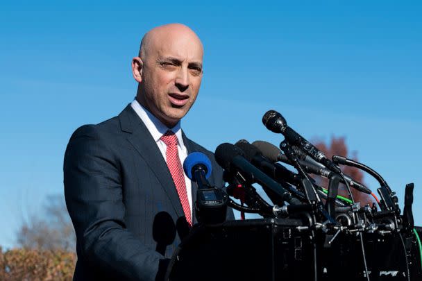 PHOTO: Jonathan Greenblatt, CEO and National Director Anti-Defamation League, speaks during a press conference in Washington, Dec. 14, 2021. (Sipa USA via AP, FILE)