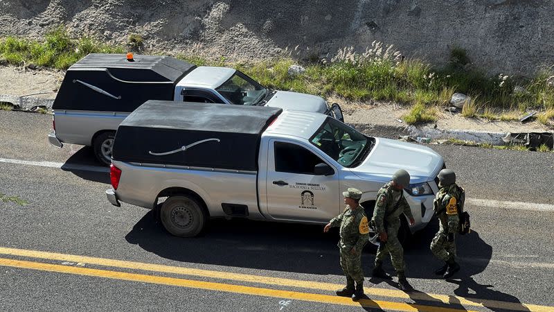 Migrants reported dead in a road crash, in Tepelmeme Villa de Morelos