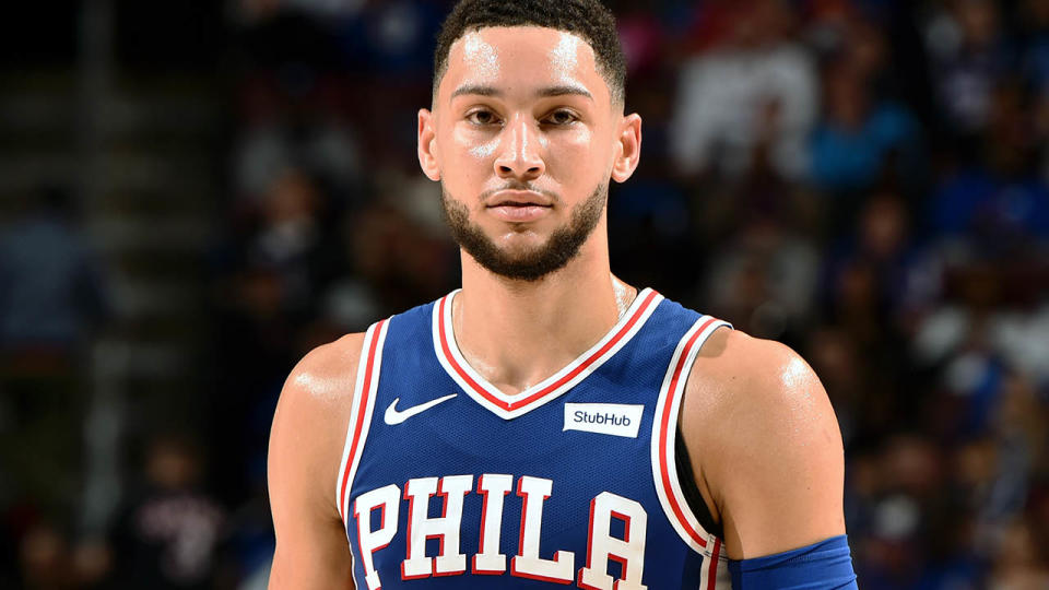 Ben Simmons was on fire in Game 2. (Photo by David Dow/NBAE via Getty Images)