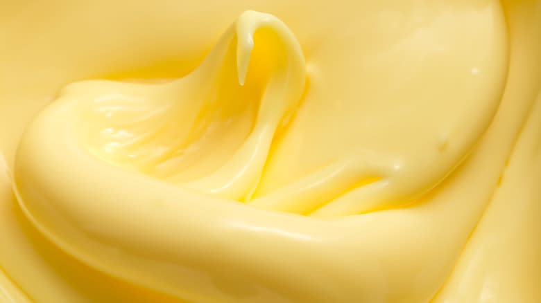 close up butter texture
