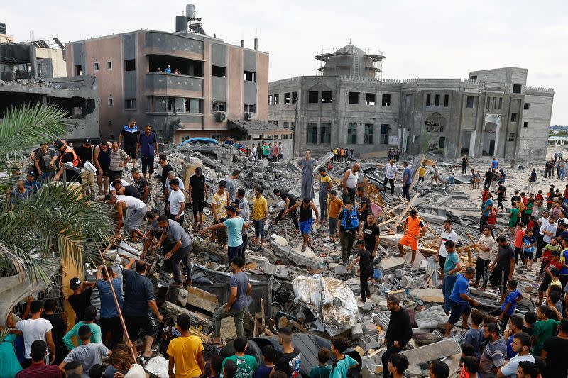 Aftermath of Israeli strikes