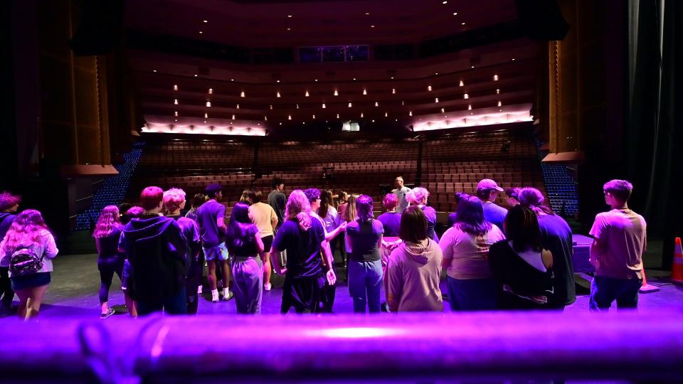 In June, Justin Gomlak led a group of middle and high school students through a week-long technical theater workshop at the Van Wezel Performing Arts Hall.