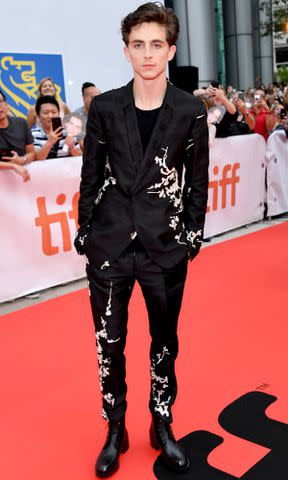 <p>GP Images/Getty</p> Timothee Chalamet attends the "Beautiful Boy" premiere during 2018 Toronto International Film Festival on September 7, 2018 in Toronto, Canada.